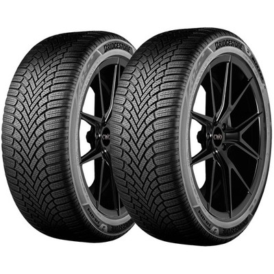 (QTY 2) 245/35R20 Bridgestone Blizzak 6 95W XL Black Wall Tires