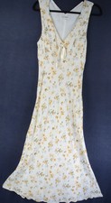 NEW, Reformation Janis Floral V Neck Georgette Dress Size L #RF115