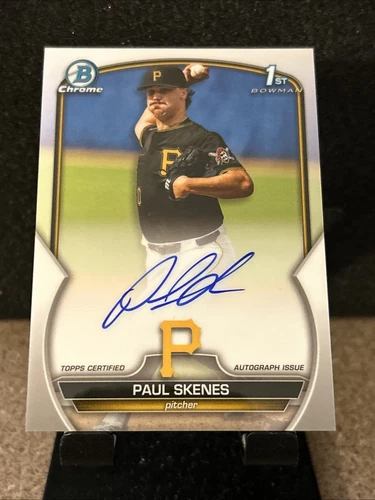PAUL SKENES 2023 BOWMAN CHROME DRAFT 1ST AUTOGRAPH AUTO 🔥🔥🔥