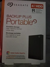 Seagate Backup Plus Portable External Hard Drive 4TB, Black