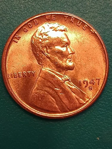 1947-S Lincoln Wheat Error RPM SS Brilliant Uncirculated See Pics Nice Coin