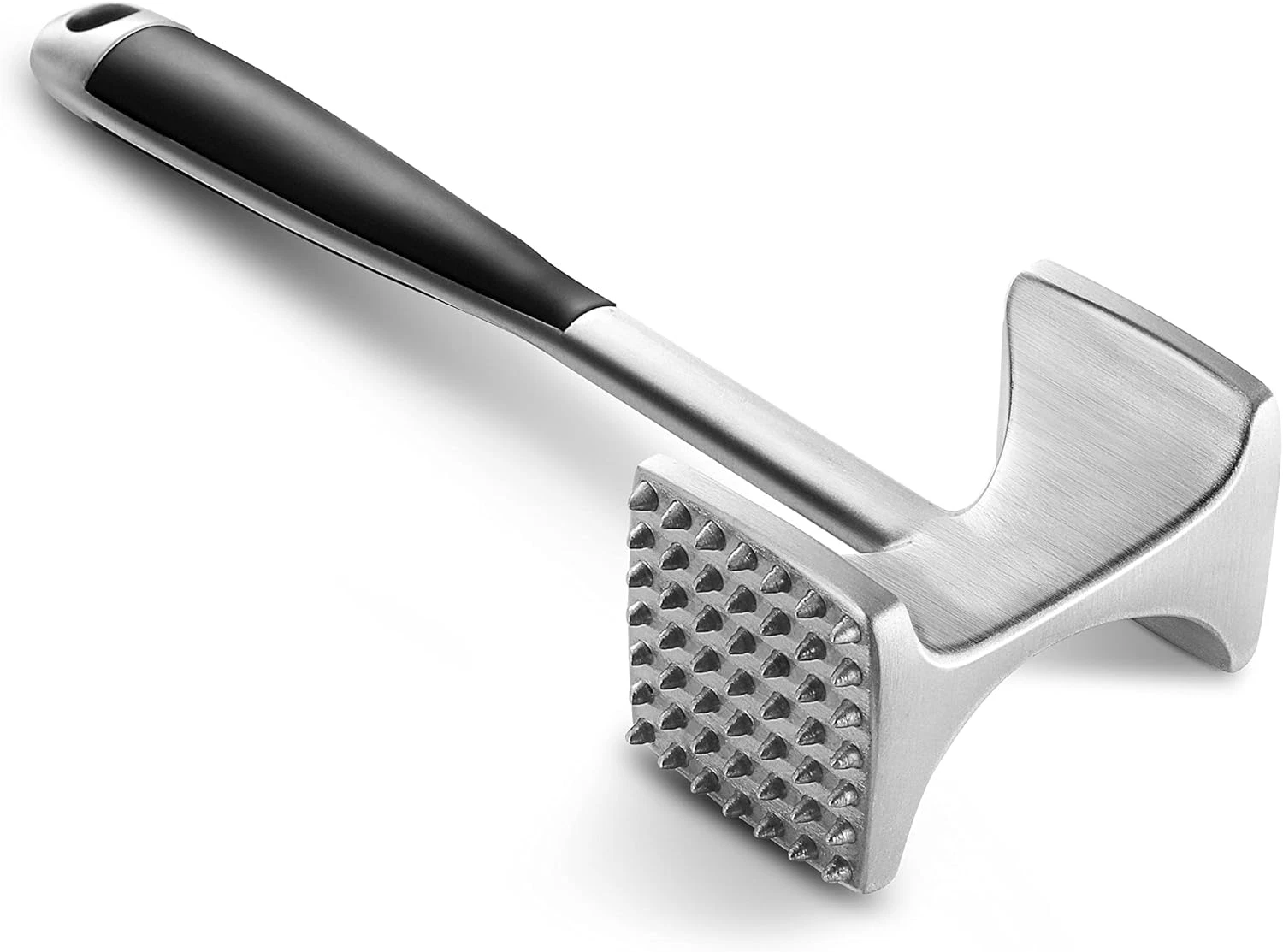 Meat Tenderizer Hammer with Comfortable-Grip Handle, Dual-Side Mallet for Kitche