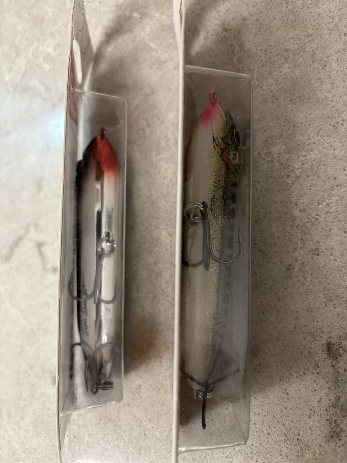 Heddon Super Spook Jr  (2) Topwater Lures Black Shiner & Florida Bass Look! - Image 2