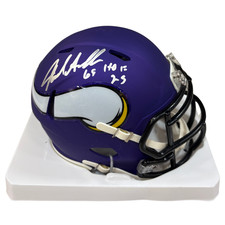 Jared Allen Autographed Minnesota Vikings Mini Helmet w/ HOF 25 Inscription