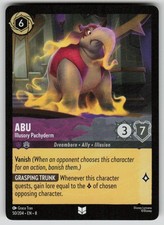 Abu - Illusory Pachyderm Uncommon Reign of Jafar 50/204 Disney Lorcana NM