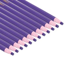 24 Pack Peel-Off China Markers Grease Wax Pencils Wood Purple