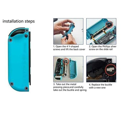 1Pair Metal Lock Buckle Latch Compatible With Nin-tendo Switch Joycon Joy Con_YQ