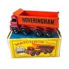 Lesney Matchbox Hoveringham Tipper Truck 8 Wheel No 17 Red D Series Box