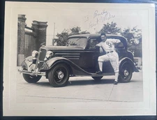 1934 Mule Haas Signed 9x12" George Burke Type 1 Photo Chicago White Sox Master