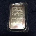 Silver Bar ●  1 Troy oz ● Johnson Matthey ●  .999 fine ● OEM Sealed ● Tone
