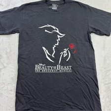 Beauty And The Beast Broadway Black Tshirt Measurements in Photos
