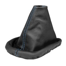 Schaltsack für VW Passat 3B 3BG B5 Schaltmanschette 100% Leder Schwarz Naht Blau