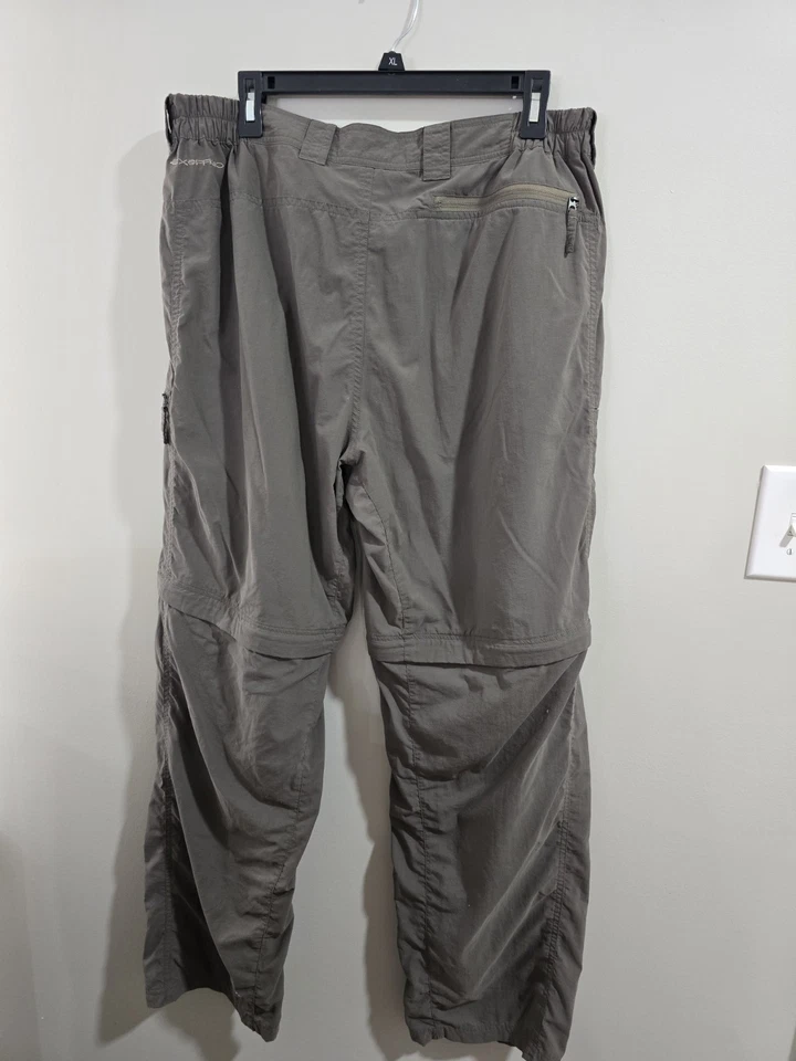 Pantalones de hombre ExOfficio con cremallera 36x32 gris senderismo camping Foto 2 de 4