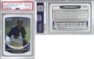 2013 Bowman Chrome Prospects Miguel Andujar #BCP160 PSA 10 GEM MT