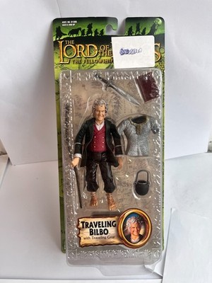 LORD OF THE RINGS TRAVELLING BILBO BAGGINS TOY BIZ ACTION FIGURE FELLOWSHIP