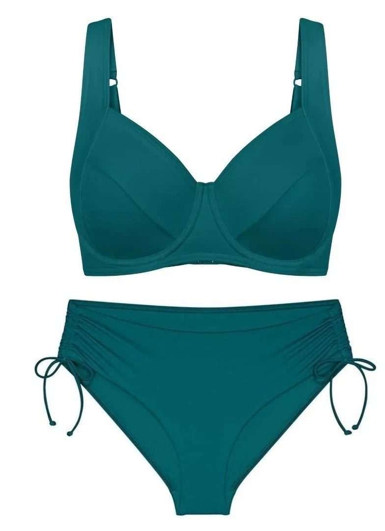 TRIUMPH costume 2pezzi SUMMER MIX & MATCH W +SLIP MIDI coppa E con ferretto NERO