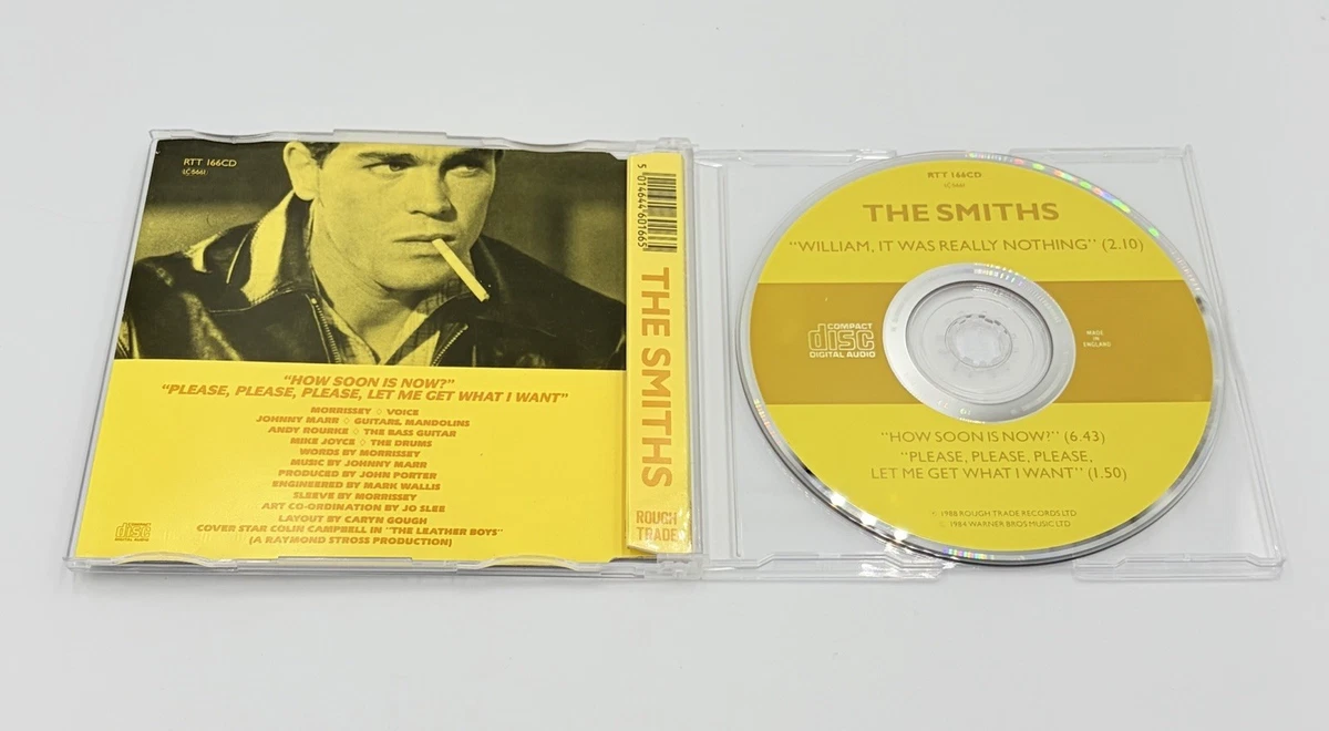 THE SMITHS William It Was Really Nothing - UK 3 Track CD Single Morrissey RTT166