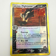 Pokémon Team Magma's Mightyena 21/95 Reverse Holo Rare English 2004