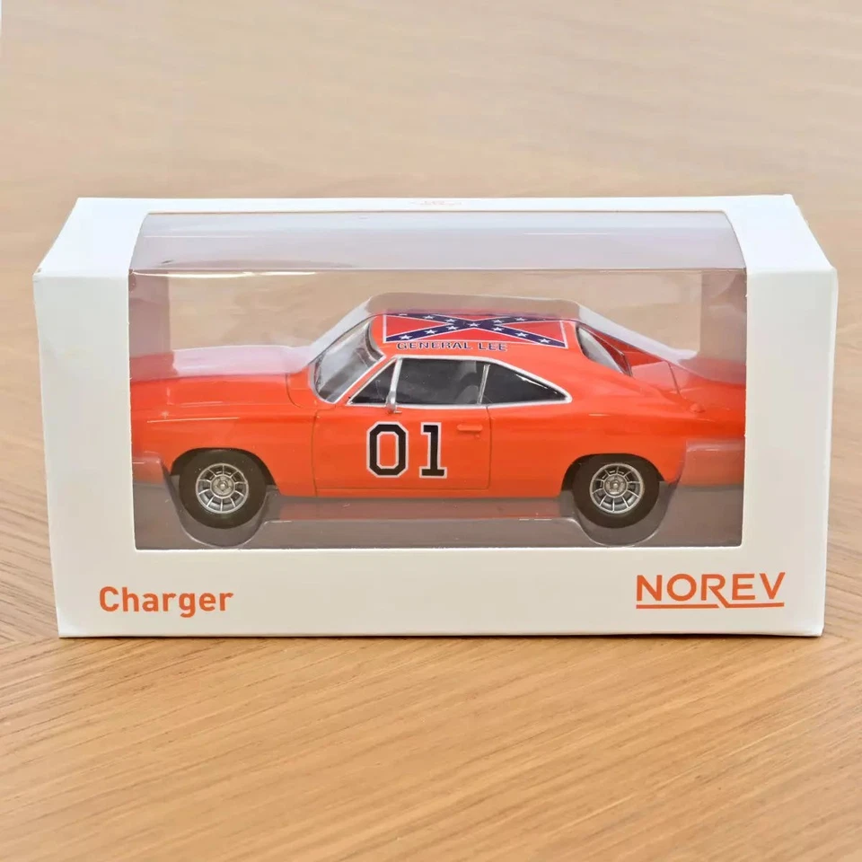 1:43 General Lee - Dukes of Hazzard -- 1969 Dodge Charger -- Norev - Image 2 of 2