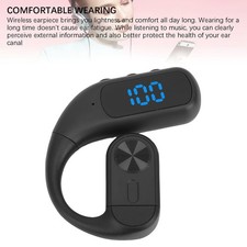 Wireless Earpiece Bluetooth Stereo Ear Hook Single Ear Business Sport Earphon~