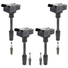 Denso 4 Ignition Coil 4 Iridium Power Spark Plugs Kit For IS300 NX300 2.0 L4