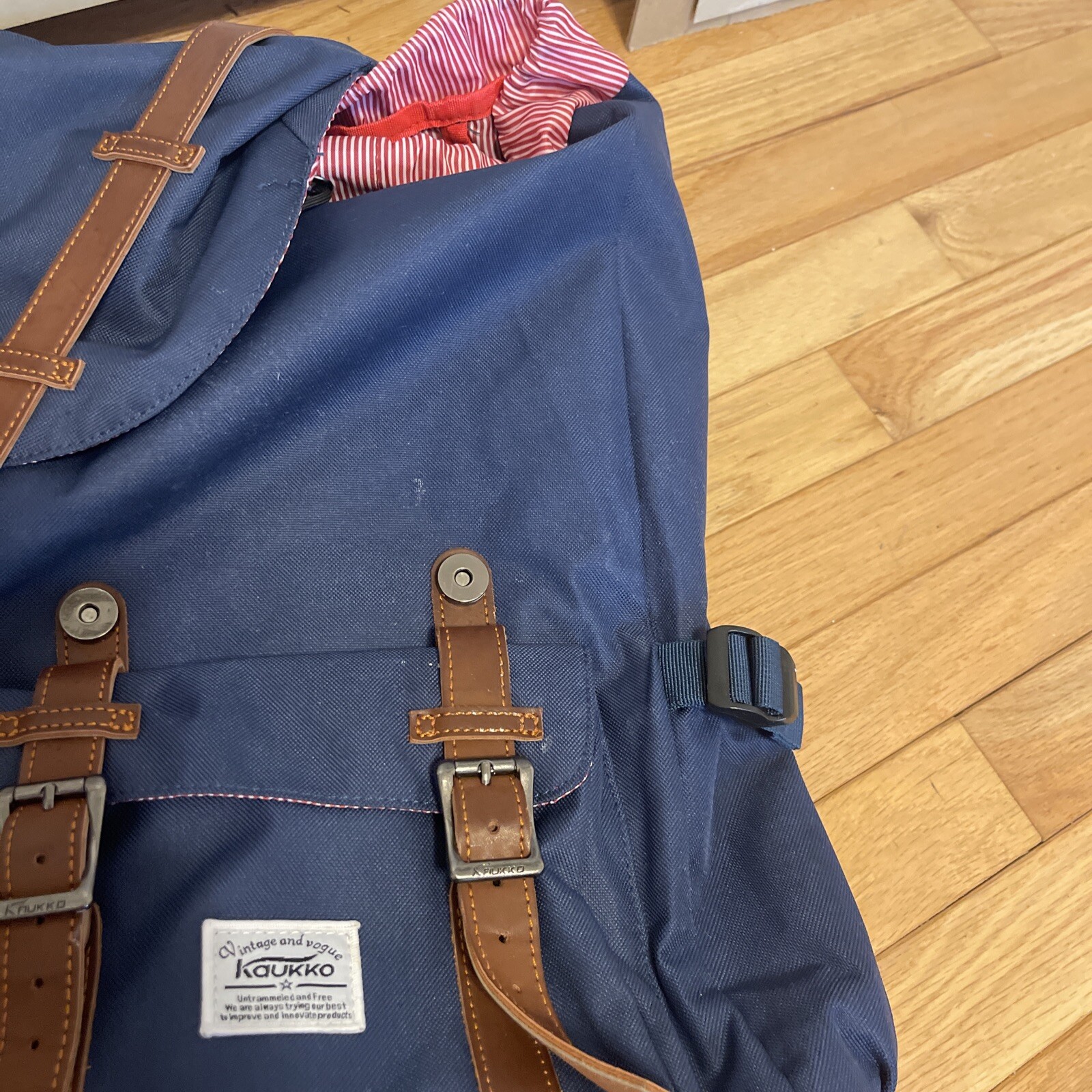 Kaukko Travel Laptop Rucksack Blue Red White Backpack