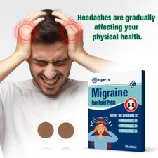 10ct Migraine Pain Relief Stick Headache Ear Pressure Sooth Plaster Relax Patch