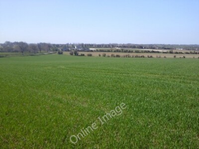 Foto 6x4 Landschaft, Mallahow, Grafschaft Dublin Damastown fast flache Landschaft c2010