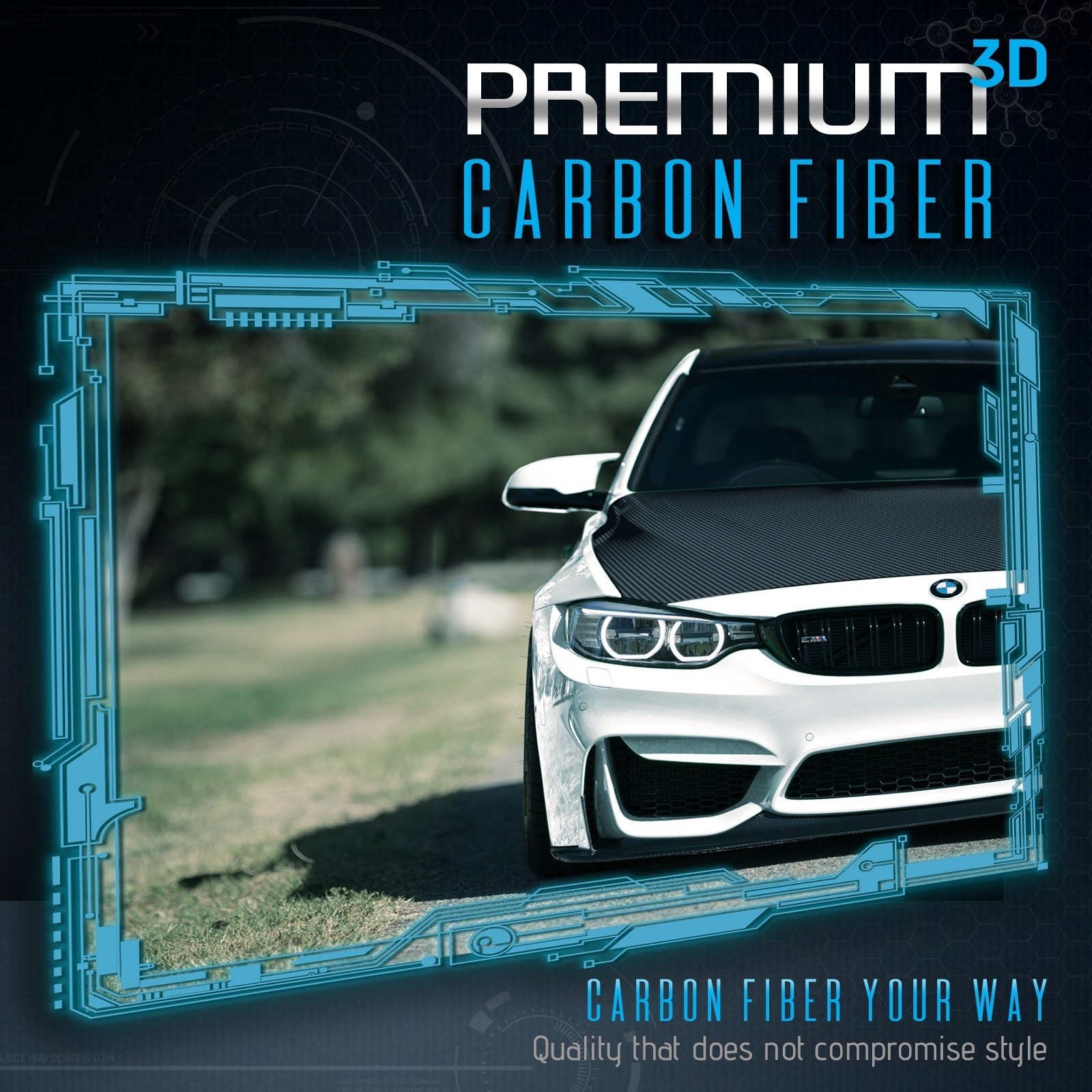 3D Gunmetal Carbon Fiber Matte Vinyl Wrap Bubble Free Air Release Cut