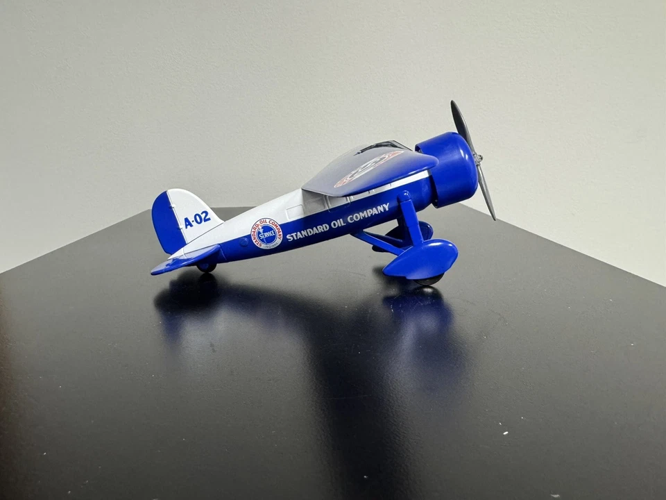 Amoco Vintage #2 Airplane Die Cast Metal Coin Bank 1/32 Scale - Image 4 of 4