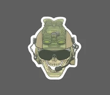 Soldier Skull Sticker Tactical Waterproof 2A War Warrior Bones Gift NEW