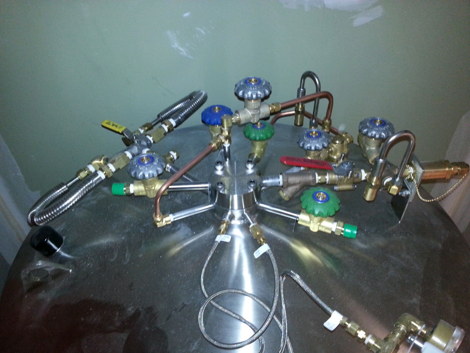 Stainless Steel 700 Liter Chart Microbulk liquid Oxygen Tank eBay