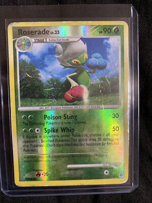 Roserade Rarity Roserade 13/130 Diamond & Pearl REVERSE HOLO Rare Pokemon | eBay