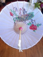 rice paper vintage parasol umbrella
