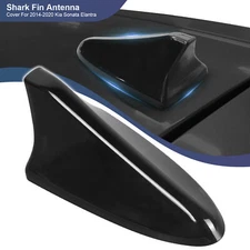 Ebony Black Code Shark Fin Roof Antenna Cover Aerial For Genesis Coupe & G80