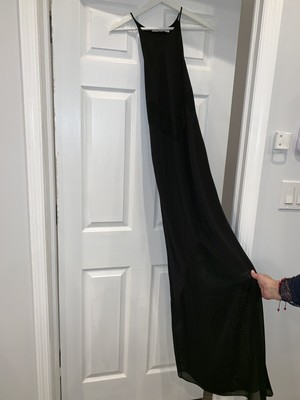 alexander wang black maxi dress Anais Merino Wool Ponte Fit & Flare Dress