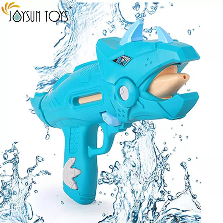 Pistola De Agua De Dinosaurio Triceratops 28cm Acción De Bomba Para La Piscina
