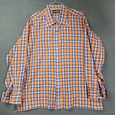 The Texas Clothier Custom Made Shirt Size 3xl plaid long Sleeve Made In USA
