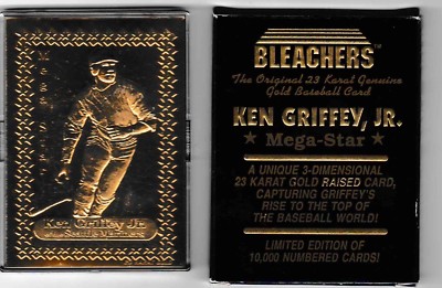 1993 Bleachers Baseball Ken Griffey Jr. 23 Karat Gold Limited