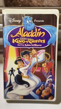 Disney Presents Aladdin and the King of Thieves VHS 96 Clamshell Robin Williams