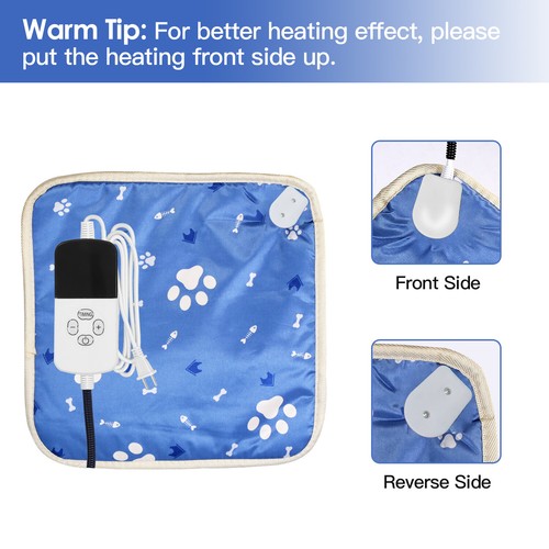 45x45cm 45x70cm Pet Dog Cat Blanket Warmer Pad Heat Bed Heated Mat Waterproof - Picture 12 of 36