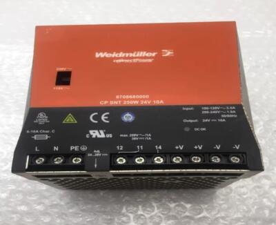 1pc used Weidmuller Power supply CP SNT 250W 24V 10A 8708680000 #F12