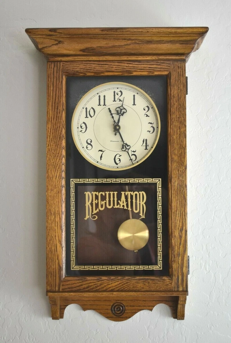 Lot HOWARD MILLER BURLWOOD CHROME REGULATOR WALL CLOCK, 46 OFF