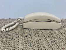 AT T 210 Slimline Corded Phone. Beige/Cream Color. Excellent Condition.