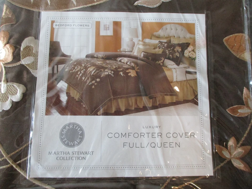 NUEVA FUNDA EDREDÓN (EDREDÓN) COLECCIÓN MARTHA STEWART FLORES BEDFORD COMPLETA/REINA Foto 3 de 4