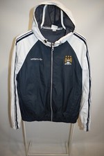 Manchester City 2009-10 Training Umbro Jacket Football Soccer Mens Size M