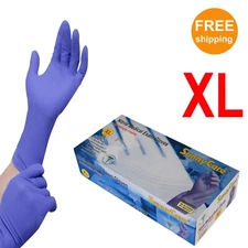 50pcs #8704 SunnyCare 12" Nitrile Exam Glove High Risk Heavy Duty 8mil - X-Large