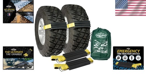 Durable Tire Traction Device for Trucks & SUVs - 2 Pack for Winter Emergencies - Picture 2 of 8