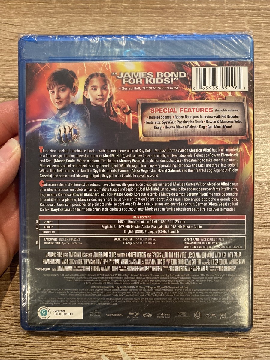Spy Kids: All the Time in the World (Blu-ray Disc, 2011, Canadian