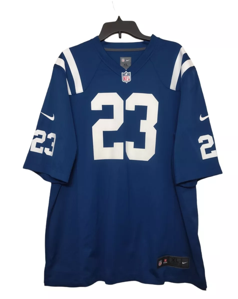 23 Frank Gore Indianapolis Colts Nike Jersey On Field Blue Men s Sz XL